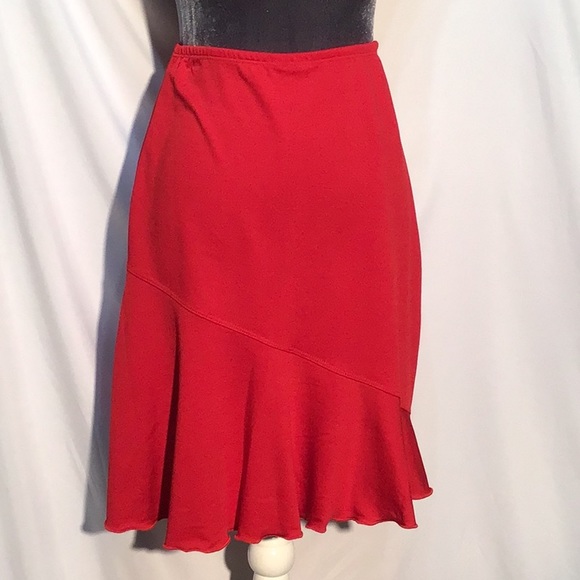 🌼Vintage 90’s🌼 Cloud 8 red flare hem skirt size medium - Picture 1 of 8